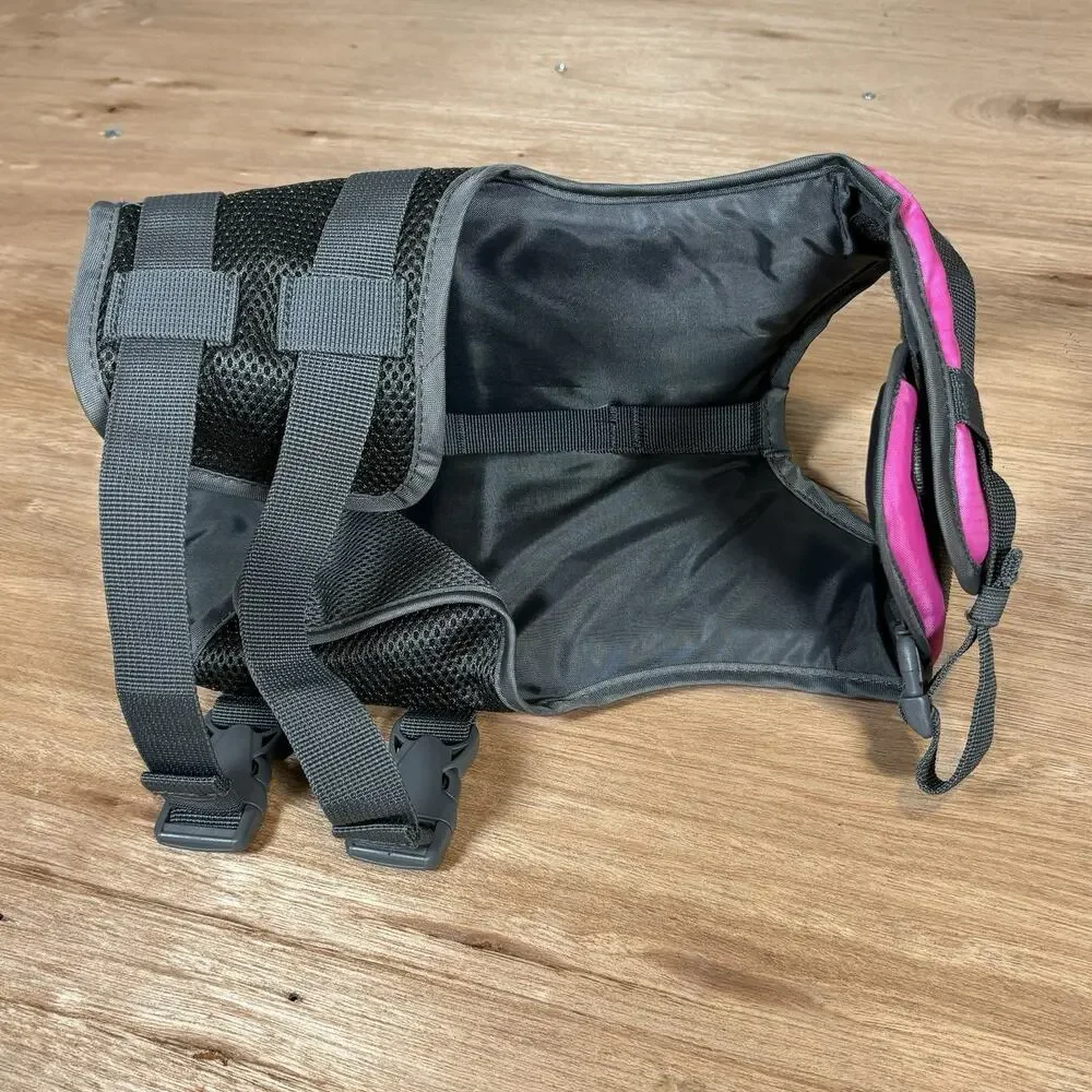 Good2Go Dog Flotation Vest Size EXTRA-SMALL 11-18 Lbs PINK / GRAY Boat Pool NWOT